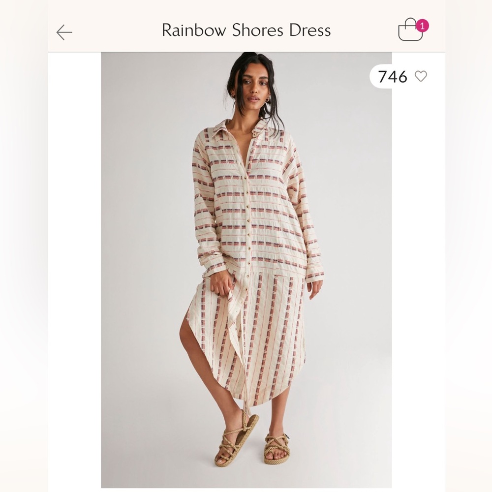 Free People Rainbow Shores Dress XS